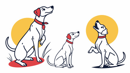 3 dog illustration
