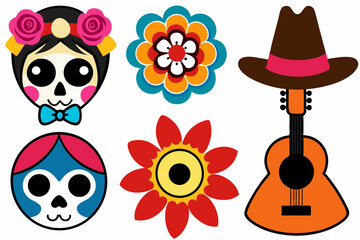 Funny cartoon zombie and monster set featuring quirky and creative characters.
