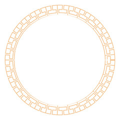 Chinese New Year Circle Frame