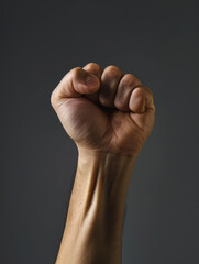 Clenched Fist Symbolizing Strength and Determination