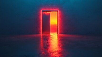 3D depiction of a doorway opening