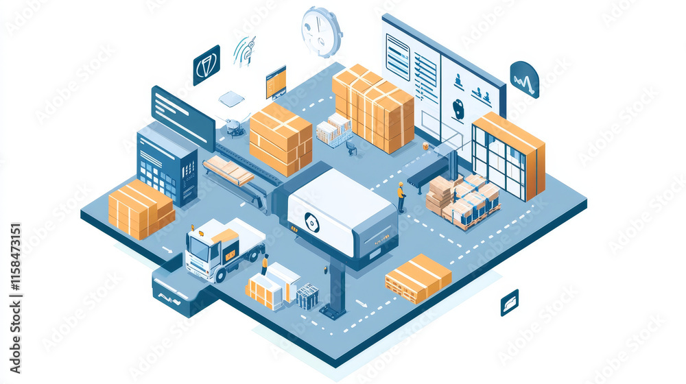 Poster abstract internet of things concept phone 5g.iot internet of things communication network innovation