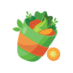 Packaging mockup vector illustration on white background