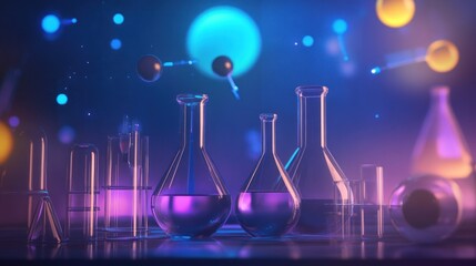 Science research and development concept