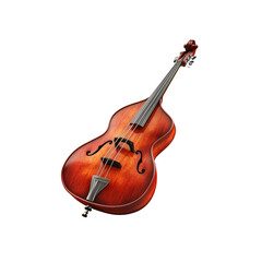 Classic Double Bass, Contra Bass, String Instrument, Musical Instrument, Isolated on Black