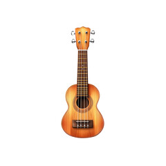 Fototapeta premium Soprano Ukulele, Wooden Musical Instrument, Hawaii, Stringed Instrument, Front View