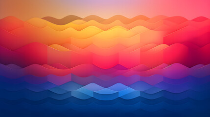 Digital colorful wavy gradient curve abstract graphic poster background