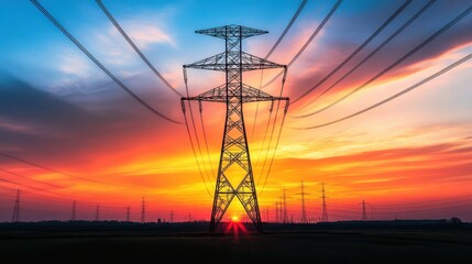 Fototapeta premium The Tower at Sunset