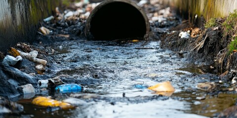 Contaminated sewers are filled with chemical waste, illustrating the serious concerns surrounding dirty sewers and their impact on the environment and public health. Dirty sewers pose significant