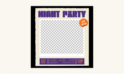 Night Party Socials Media