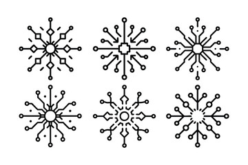 Electronic Circuits Logo and Vector Icon, Modern Tech Branding Designs.