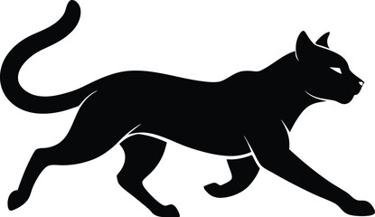 illustration of cheetah wild animal flat vecto