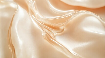 Creamy texture with mother of pearl, fashionable color, light beige background