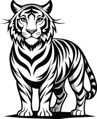 Jumping Tiger vector