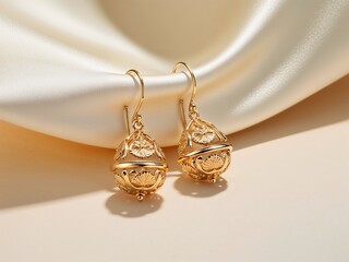 elegant classic gold pair of earrings