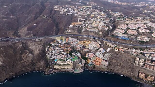 Tabaiba&rsquo;s intense highway, rugged coastline, panoramic hillside views, Tenerife