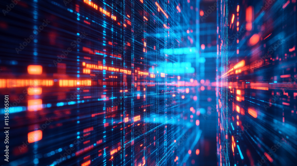 Poster abstract square concept digital technology futuristic modern cryptocurrency blockchain connection ne