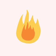 a hot fire design icon element vector