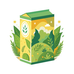 Packaging mockup vector illustration on white background