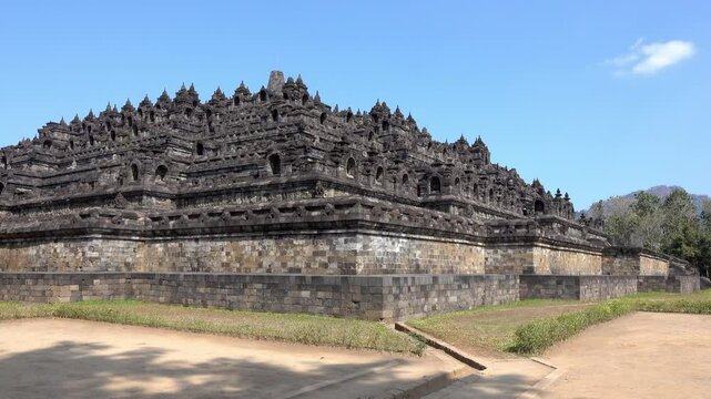 The Buddhist temple of Borobudur, a UNESCO World Heritage Site..