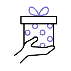 hand with gift box Give Gifts Present Christmas Celebrate