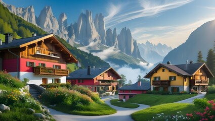 village in the mountains