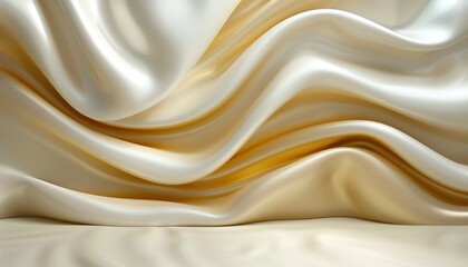 Obraz premium Abstract luxury white and gold curve background.