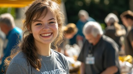 The Smiling Young Volunteer
