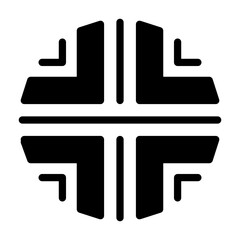 striped circle Solid icon