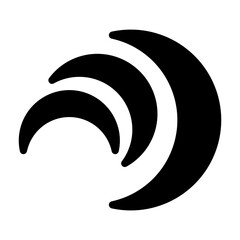 crescent Solid icon © Darwin Mulya