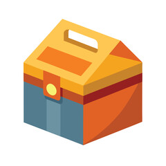 Fototapeta premium Packaging mockup vector illustration on white background