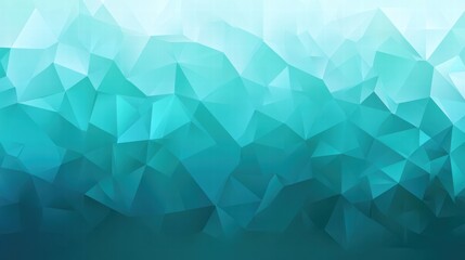 Fototapeta premium Abstract Teal and Turquoise Low Polygonal Background