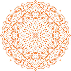 Beautiful flower art and mandala vector design