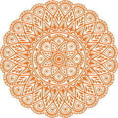 Beautiful flower art and mandala vector design