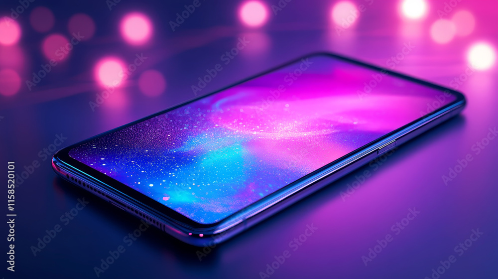 Poster abstract technology ai computing and smartphone concept working data of artificial intelligence and 