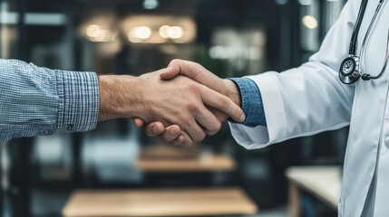 The Doctor and Patient Handshake