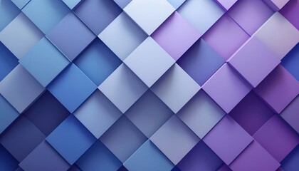 Obraz premium Abstract light blue purple gradient geometric shapes motion on white background. 