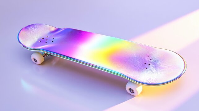 Holographic Skateboard Deck Design Concept