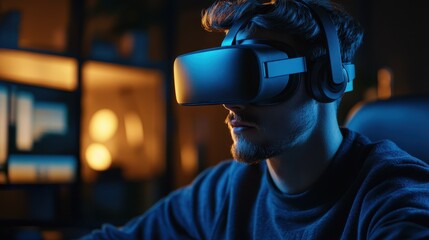 The Man with VR Headset