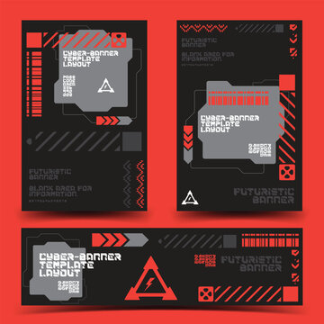 cyberpunk y2k 2000s gaming futuristic icon pattern set collection banner poster template hud for branding decoration decals
