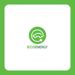 Green electric car icon symbolizing eco-friendly transport and sustainable energy. Perfect for EV, green tech, and renewable energy projects.