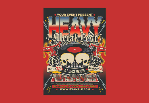 Heavy Metal Music Flyer