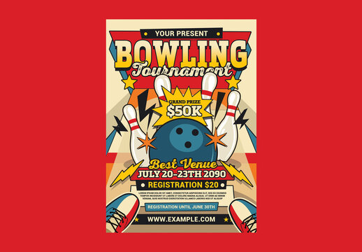 Bowling Tournament Flyer Template