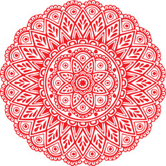 Beautiful flower art and mandala vector design