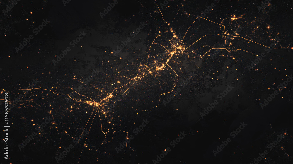 Poster abstract map and digital template modern background for web page