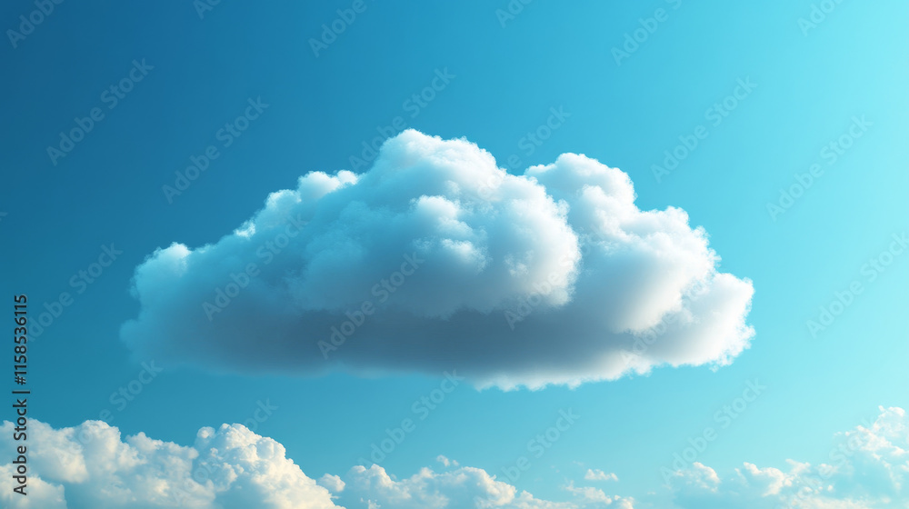 Poster abstract cloud technology with big data and interface concept connection by collecting data in the c