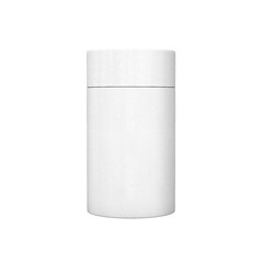 A Sleek White Matte Cylindrical Container Box For Product Packaging Concept 3d Illustration