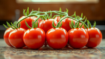 Bunch of fresh red tomatoes