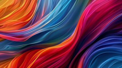 Fototapeta premium Abstract Colorful Swirls: A Vivid Symphony of Hues
