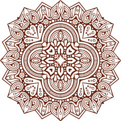 Beautiful flower art and mandala vector design